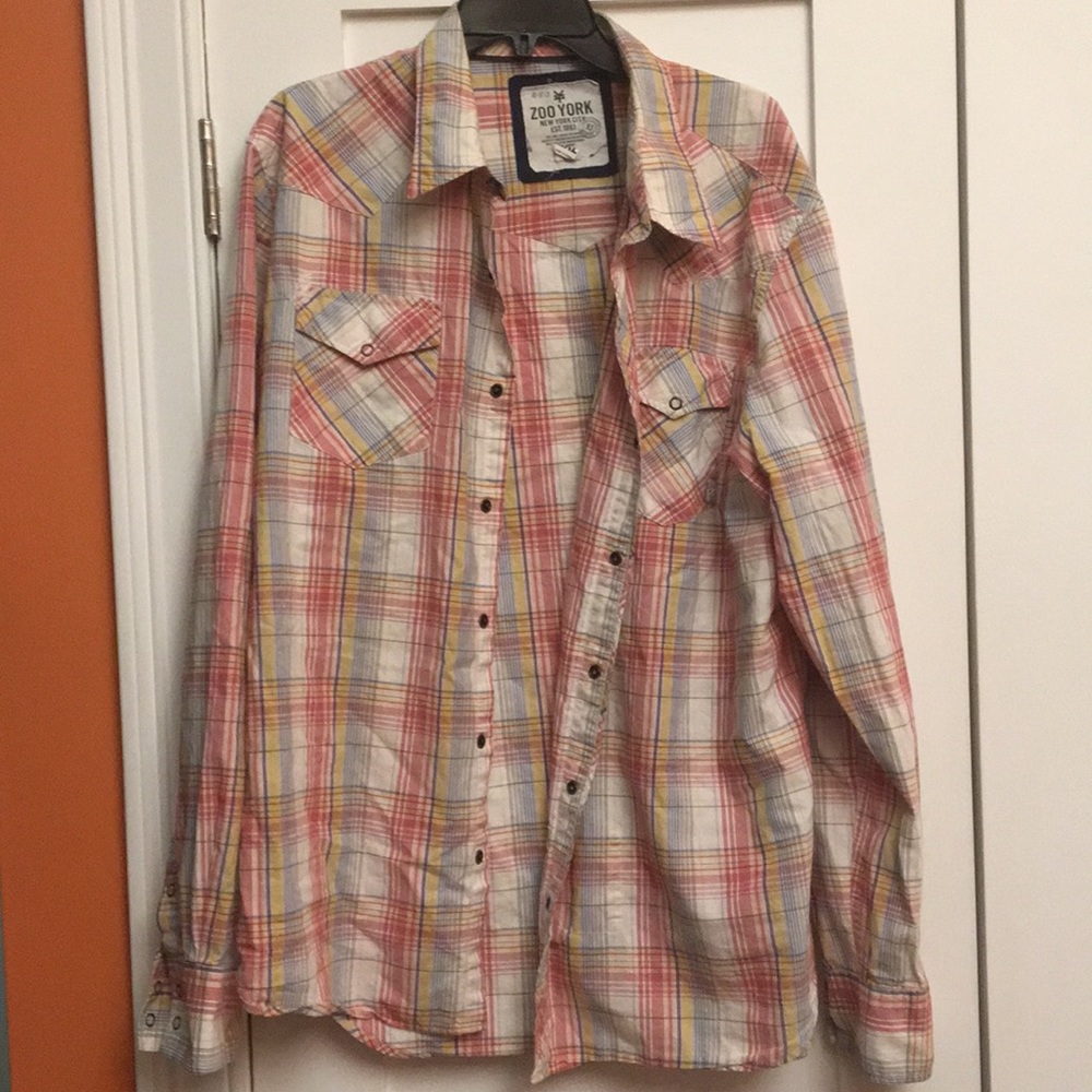 Cool Zoo York striped button down shirt